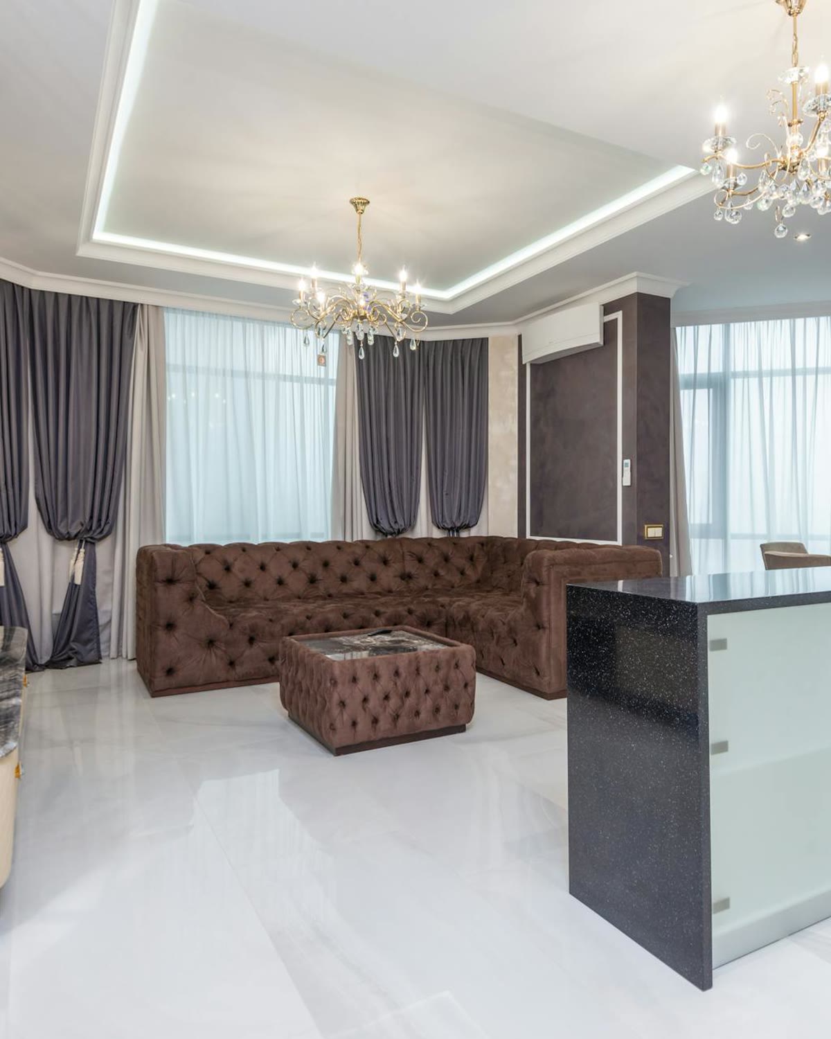 Intérieur d'appartement parisien luxueux